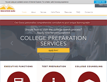 Tablet Screenshot of myeducationguru.com